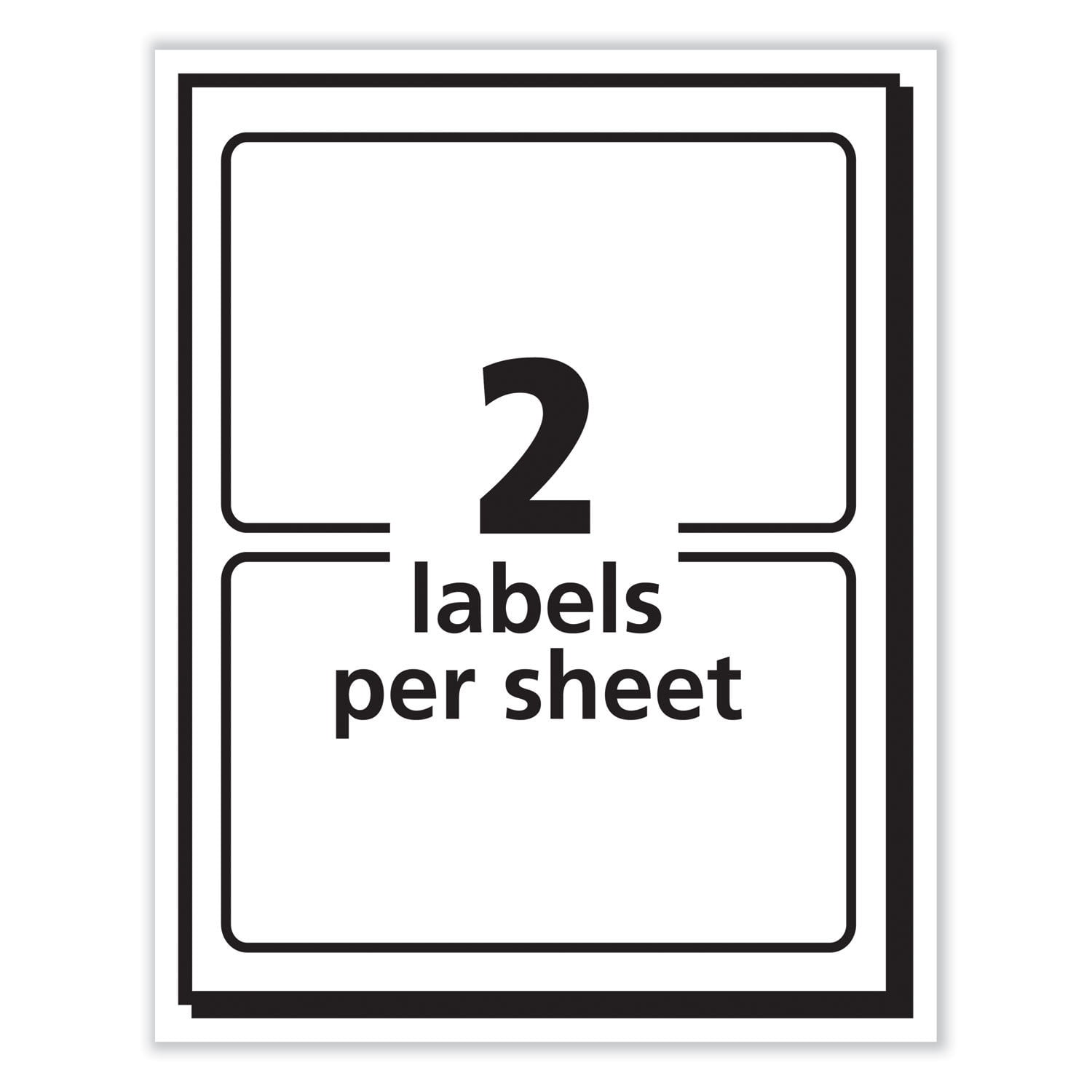 3Pc Avery Printable Adhesive Name Badges 3.38 x 2.33, Blue "Hello", 100/Pack