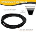 thumbnail image 2 of C265 Drive V-Belt 6731mm Inner Girth 22mm Width 14mm Height Rubber for Power Transmission, 2 of 5