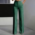 thumbnail image 2 of GigrtiJin Striped Suit Pants for Women Dressy Casual Straight Leg Pants Loose High Waisted Work Business Pants with Pockets, 2 of 9