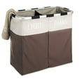 thumbnail image 3 of Whitmor Easycare Double Laundry Hamper - Lights and Darks Separator - Java, 3 of 7