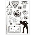 thumbnail image 6 of 1Sheet Billiards Clear Stamps Billiards Decorative Clear Stamps Silicone Stamps for Card Making and Photo Album Decor Decoration and DIY Scrapbooking, 6 of 6