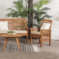 thumbnail image 4 of 4-Piece Solid Acacia Wood Conversation Set in Brown, 4 of 6
