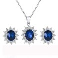 thumbnail image 2 of Ensemble de Bijoux de Style Mode Boucles d'Oreilles Collier Femmes Mariage Collier Je Laye pour Femmes Bijoux Tendance Long Collier pour Femmes Colliers Packs en Vrac Colliers pour Femmes Tendance, 2 of 4