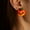 #2, variant on 925 Silver Halloween Pumpkin Drop Dangle Earrings Crystal Stud Party Jewelry-#3