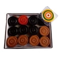 thumbnail image 1 of Monedas de madera Carrom Board TAZAS 24 + 1 Striker International, 1 of 5