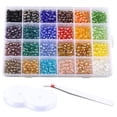 thumbnail image 1 of Coofit Loose Bead Set Artificial Crystal Bead Glass Bead Spacer Bead for Jewelry Making, 1 of 10