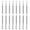 Silver, variant on ABCISI 8 Pieces Nail Cuticle Pusher, Stainless Steel Nail Polish Cuticle Remover, Double Ended Manicure Nail Pedicure Tool, Metal Cuticle Peeler Scraper for Fingernails and Toenails (Black)