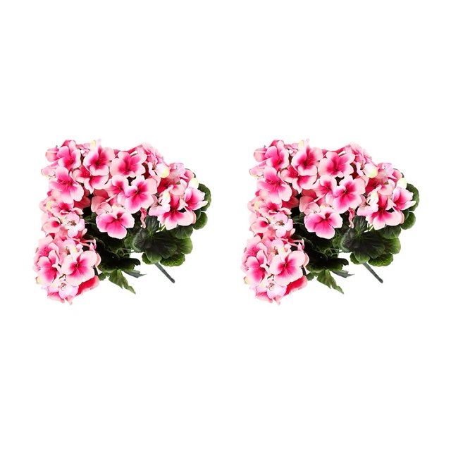 Artificial Geraniums Silk Flowers Heads Table Centerpiece Garden Wedding Prof