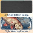 thumbnail image 4 of Fish Square Non-Slip Rubber Bottom Printed Desk Mat Mousepad for Office and Gaming - 8.3x9.8 Inch, 4 of 6