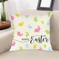 thumbnail image 4 of Easter Savings! Boovnll Easter Pillow Covers 18x18", Cute Easter Bunny Printing Easter Pillow Covers for Home, Bedroom, Living Room, Couch, Sofa, Party Decor, Easter Decorations, 4 of 6