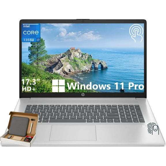 HP Business Laptop, 17.3" HD  Touchscreen, Intel i7-1355U, 16GB RAM, 1TB SSD, Intel Iris Xe Graphics, Wi-Fi 6, Windows 11 Pro