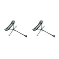 thumbnail image 3 of stanreset 1/2/3 Chaise Pliante d'Extérieur Tabouret Extensible Rétractable Repose-Pieds Pliable Lune Outils Pêche Camping Pique-Nique Repose-Pieds Gris 2 Pcs, 3 of 6