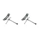 thumbnail image 1 of Eigraketly Silla plegable para exteriores, reclinable, taburete de extensión retráctil, sillas plegables, reposapiés, herramientas para Gris 2piezas, 1 of 6
