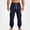 Navy, variant on HOMADLES Men's Casual Jogger Pants Elastic Waist Loose Fit Sports Pants Solid Color Side Pockets Athletic Pants Black Size 2XL