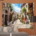thumbnail image 3 of Tapiz hippie de paisaje, estilo callejero, tapices de paisajes naturales, fondo para sala de estar, dormitorio, manteles de tela para colgar en la pared, 3 of 5