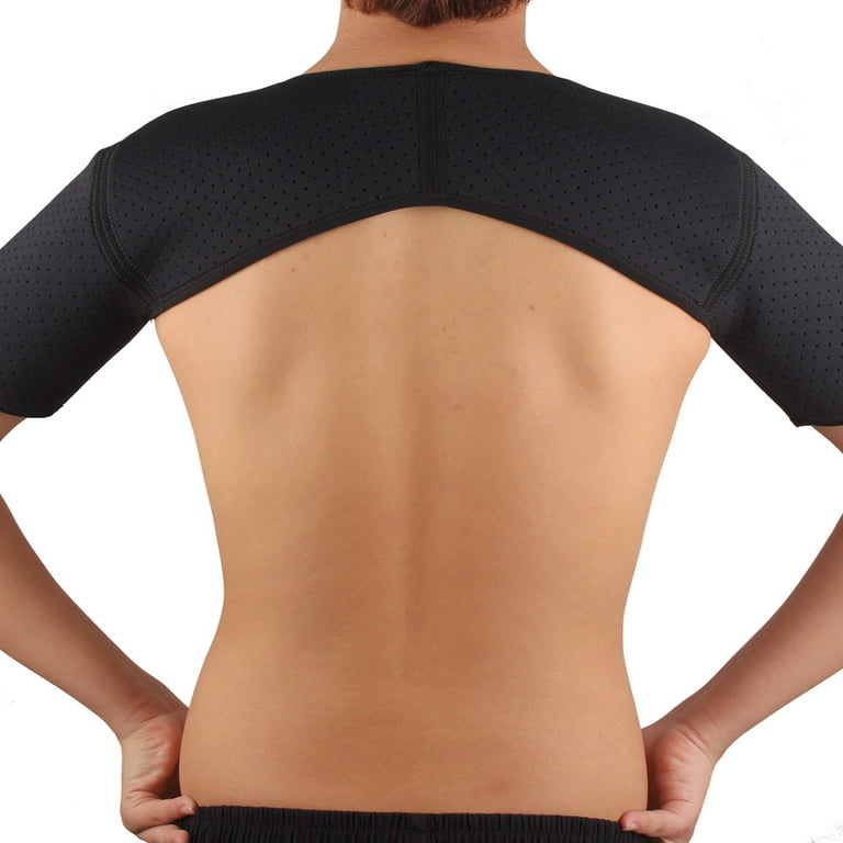 Double Shoulder Brace Adjustable Sports Shoulder Support Belt Back Pain  Relief Double Bandage Cross Compression Shoulder Strap