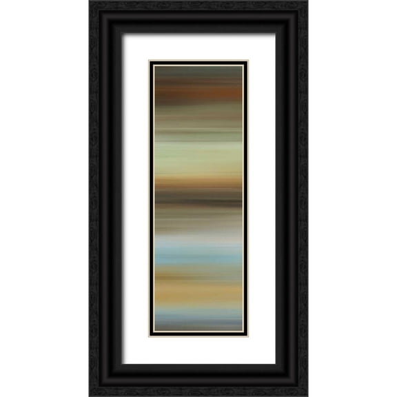 McMasters, James 13x32 Black Ornate Wood Framed with Double Matting Museum Art Print Titled - Abstract Horizon I