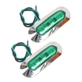 thumbnail image 3 of Dickly 2 Pieces Truck Side Marker Lights Accessories Waterproof Professional Universial Green, 3 of 8
