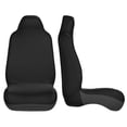 thumbnail image 3 of Pofeuu Black Print Automotive Car Seat Covers Flat Cloth Full Set Seat Covers,Car Seat Covers front seats for Cars Trucks and SUVs(Two packs), 3 of 7