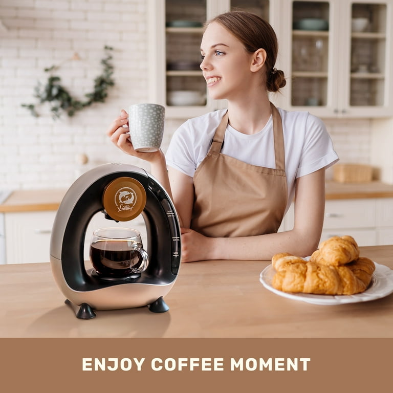 i Cafilas MINI Q Single Serve Coffee Maker, Capsule or Powder Use