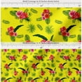 thumbnail image 2 of Soimoi Cotton Cambric Fabric Floral & Leaves Tropical Decor Fabric Printed Yard 56 Inch Wide, 2 of 7