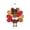 c, variant on Thanksgiving Turkey Pumpkin Hanging Decoration, Printed Textile-Style Ornament with Colorful Tail Feathers and Pilgrim Hat for Door, Wall, Party, and Fall Home Displays
