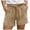 Khaki, variant on Linen Shorts for Women 7 Inch Inseam Drawstring Short High Waisted Lightweight Short Beach Vacation Outfits Pockets