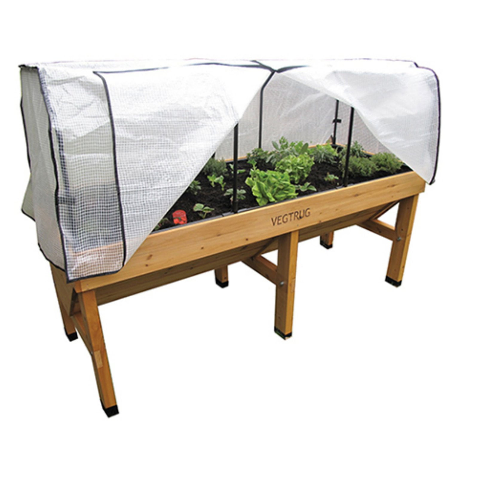 VegTrug Wallhugger Elevated Planter Frame and Cover