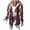 Wine, variant on Sokhug Jackets for Women with Hood Casual Loose Button Down Buffalo Plaid Flannel Shirts Fall Winter Fashion Shacket Coats