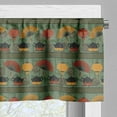 thumbnail image 5 of Ambesonne Tea Party Valance & Curtain, Chinese Vibes Print Boho, 55"x45", Reseda Green and Marigold, 5 of 6