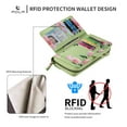thumbnail image 4 of Dteck Detachable Magnetic Case for Samsung Galaxy S23 Ultra, RFID Blocking Multifunction Wallet for Women Zipper Long Purse with Removable Wristlet,Green, 4 of 6