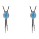 thumbnail image 4 of Collar Colgante Qarigey para Festival Vacaciones Aniversario cumpleaños Boda Compromiso Cielo azul 2piezas, 4 of 6