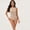 Beige, variant on Women’s Shapewear Bodysuits Tummy Control Slim Fit Seamless Sleeveless Crew Neck Body Suits Sexy Tops