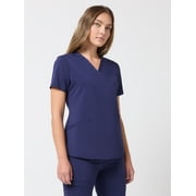 Scrubstar Ultimate Women’s Antimicrobial Welt Pocket V-Neck Scrub Top, Sizes XS–3XL