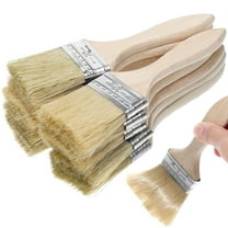 Minkissy 10Pcs Durable Paint Brush with Wood Handle for Furniture and Wall Application
