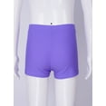 thumbnail image 4 of MSemis Kids Girls Athletic Boxer Shorts for Swimming Dancing Gymnastics Active Boyshorts Light Purple 10, 4 of 6