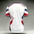 thumbnail image 4 of Mens Patriotic USA Flag Print Soccer Jersey Shirts 2026 National Team Short Sleeve Crew Neck T-Shirt, Trendy Streetwear Football Fan Apparel, 4 of 6