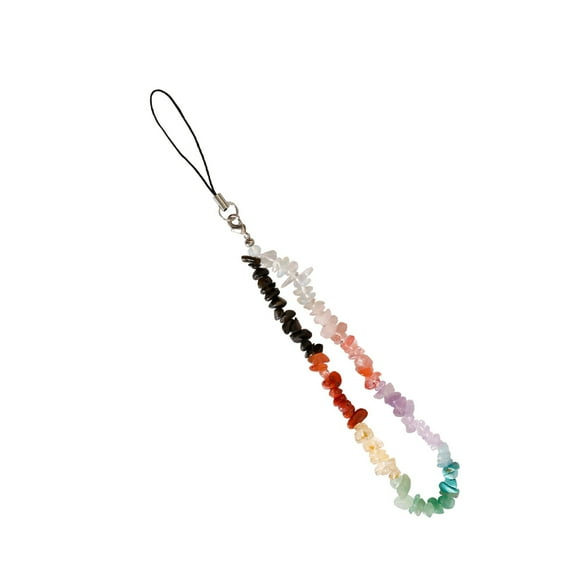 ROSENICE 1Pack Multi-Colored Crystal Mobile Phone Decoration Phone Charm for Everyday Use and Gifting 7.9x0.2x0.1in