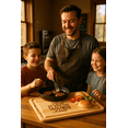 thumbnail image 3 of Personalization Mall Best Flippin Dad Extra Large Hardwood Cutting Board, 15x21, 3 of 4