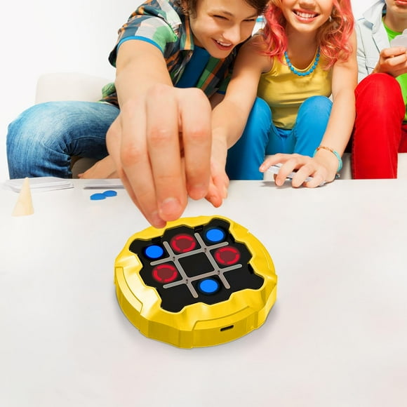Tic Tac Toe Game: Puzzles Portable Games 4-in-1 Tic Tac Toe Bolt Game Travel Tic Tac Toys for Educational Memory Growth, Infinite Tic-Tac-Toe Board Games for Ages 3+