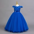 thumbnail image 7 of Ticikt Baby Elegant Flower Girls Dresses with Bow Special Occasion Wedding Birthday Party Fancy Tiered Gown, 7 of 7