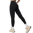 thumbnail image 4 of Women's Yoga Pants Slim Fit High Waisted Long Pants Casual Running Workout Fitness Yoga Leggings for Women Black L, 4 of 4