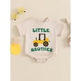 thumbnail image 2 of Suealasg Baby Boys Romper Short Sleeve Crew Neck Truck Letter Print Bodysuit Jumpsuit 3M 6M 12M 18M Newborn Summer Casual Clothes, 2 of 7