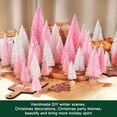 thumbnail image 3 of Miniárboles de Navidad artificiales Hatisan con base de madera, 30 unidades, 3 of 7