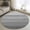 Grey, variant on Beige Wood Grain Round Area Rug 4ft, Rustic Retro Wooden Plank Farmhouse Washable Non-Slip Circle Rugs for Bedroom Living Room Kitchen, Soft Non Shedding Circle Carpet for Dining Room Dorm