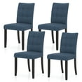 thumbnail image 1 of Gymax 4PCS Tufted Dining Chairs Upholstered Kitchen Armless Side Chairs w/Padded Seat, 1 of 10