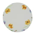 thumbnail image 2 of Awypu Spring Summer Easter Tablecloth Round Watercolor Flowers Lavender Tulip Blooming Floral Washable Stain-Resistant Polyester Holiday Table Cloth For Party Dinner Picnic Outdoor Indoor White, 2 of 7