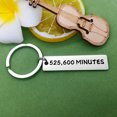 thumbnail image 2 of Musical Lovers Gifts Rent Season of Love 525,600 Minutes Keychain Inspirational Gifts Graduation Jewelry Friendship Gift Anniversary Wedding for for Her him Gift for Musical Christmas Birthday Gift, 2 of 4