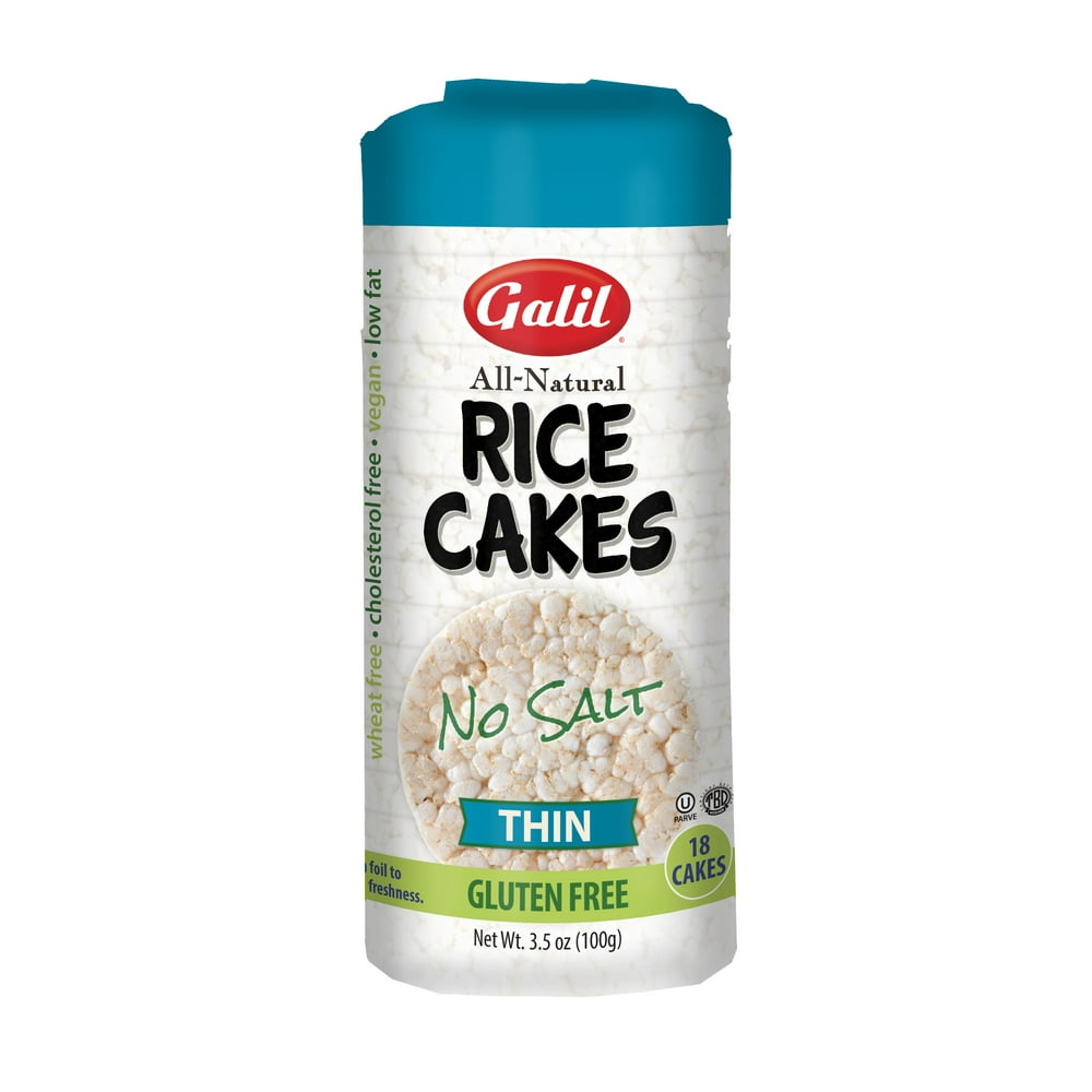 Galil Thin Rice Cakes NoSalt Pack of 12