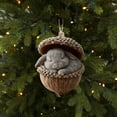 thumbnail image 6 of 4in Forest Animal Acorn Christmas Tree Pendants - Cute Holiday Gift Ornaments, Hanging Decor for Christmas Trees, Home Parties, Festive Forest Theme Decor, Small Acorn Gift for Family, J, 6 of 6